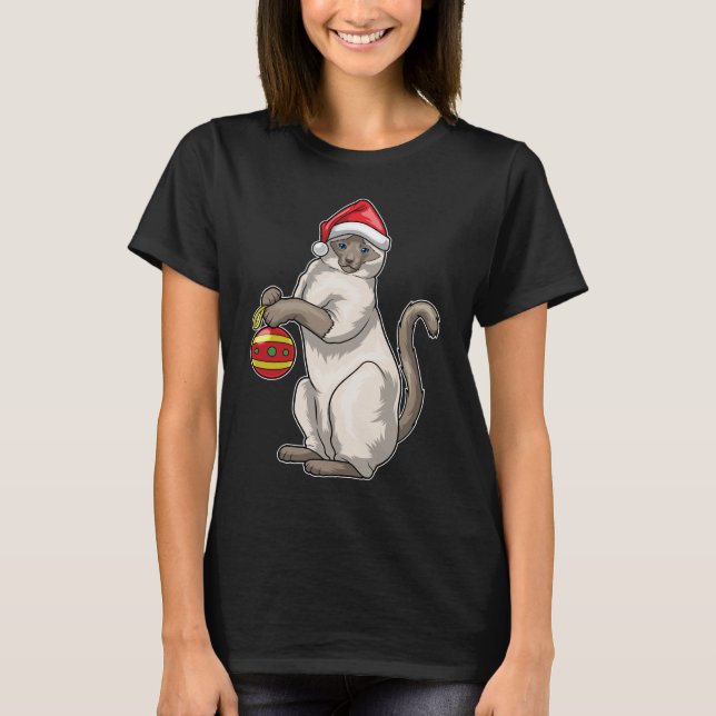 T-shirt Boule de Noël siamois (Devant)