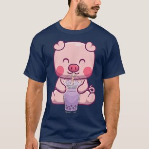 T-shirt Boule de porc bulle Boba Thé japonais