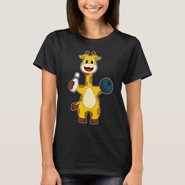 T-shirt Boule de quilles de girafe (Devant)