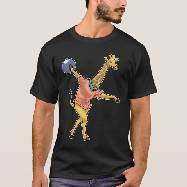 T-shirt Boule de quilles de girafe (Devant)