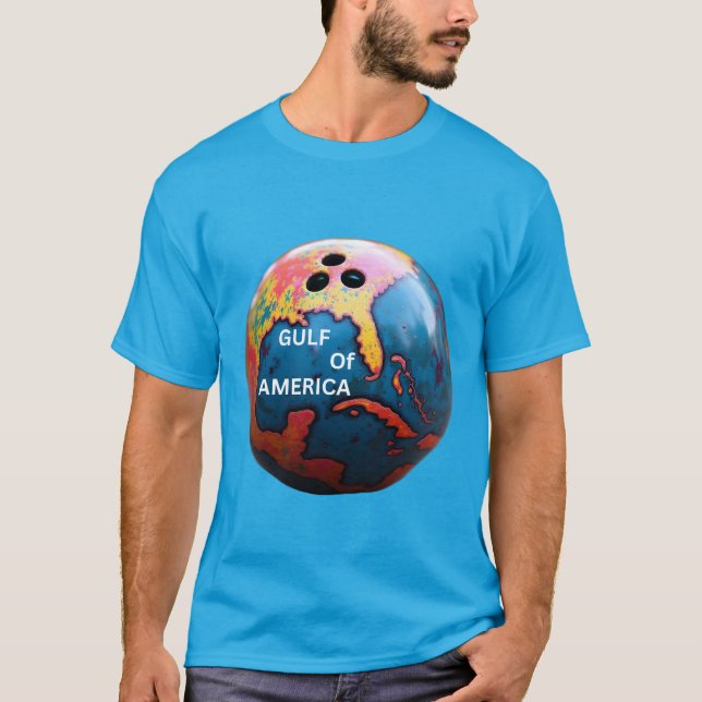 T-shirt Boule de quilles représentant le golfe de l'Amériq (Devant)