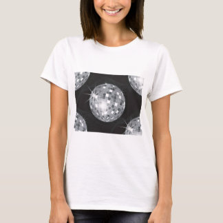T-shirt boule disco argent