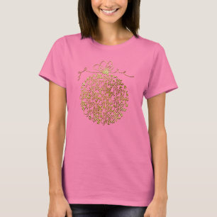 T-shirt Boule d'ornement de Noël Joyeux d'or