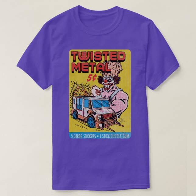 T-shirt Boule en métal tordu Gomme carte ventilateur art (Design devant)