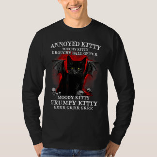 T-shirt Boule Grouchy Kitty Touchy Kitty en colère