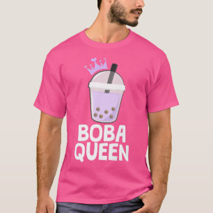 T-shirt Boule Thé Couronne Boba Queen Tea Cult Boire Premi