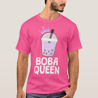 T-shirt Boule Thé Couronne Boba Queen Tea Cult Boire Premi