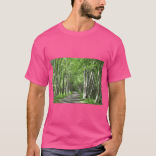 T-shirt Bouleaux d'Alaska Photo Graphique stylisée
