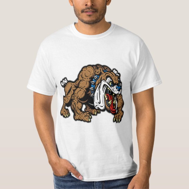 T-SHIRT BOULEDOGUE DE BANDE DESSINÉE (Devant)