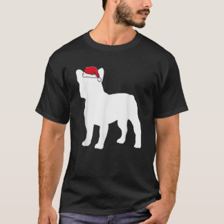 T-shirt Bouledogue français chapeau de Père Noël pyjama de
