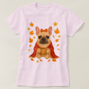 T-shirt Bouledogue français dans une couverture Boisson
