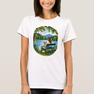 T-shirt Bouledogue français et maman de chien, scène de ba