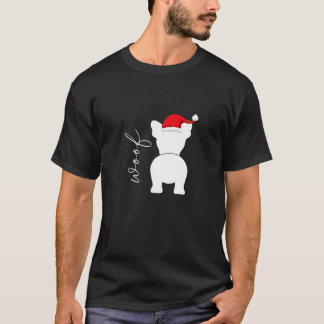 T-shirt Bouledogue français Frenchie chien Noël Père Noël