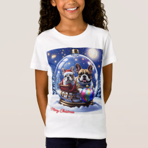 T-Shirt Bouledogue français Noël French Bullog