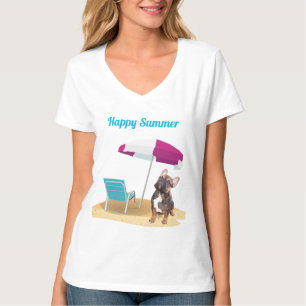 T-shirt Bouledogue français Parasol Bouledogue Français