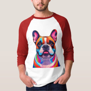 T-shirt Bouledogue français Pop Art French Bulldog