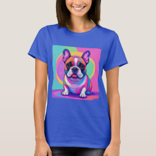 T-shirt Bouledogue français Pop Art French Bulldog