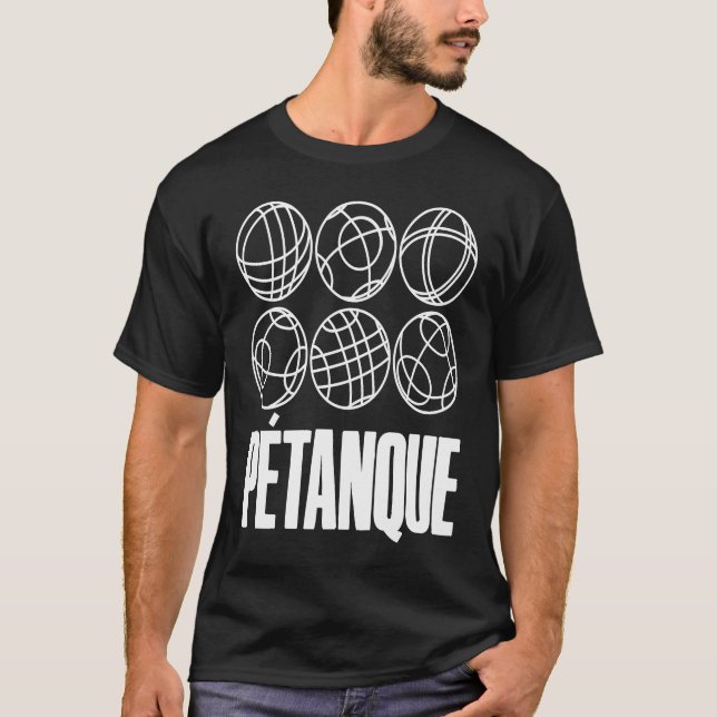 T-shirt Boules Balls For Boulder Petanque Boules Ball (Devant)