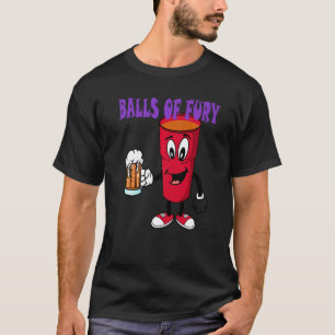 T-shirt Boules De Fury Bière Pong Boire Jeu Bière Boire Bo
