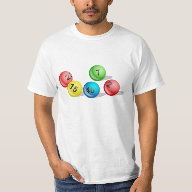 T-shirt Boules de loterie (Devant)