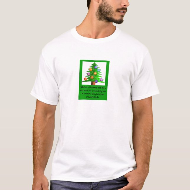 T-shirt Boules de vasectomie de Noël (Devant)