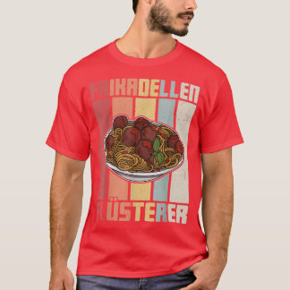 T-shirt boulettes de viande spaghetti cuisine italie bouch