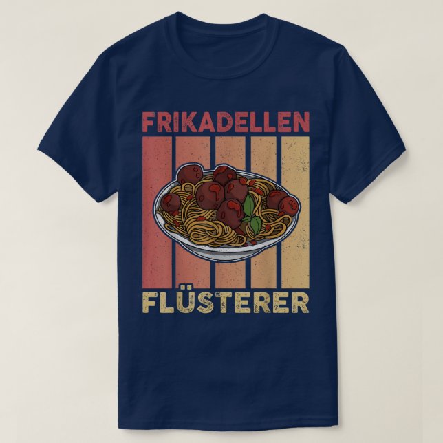 T-shirt boulettes de viande spaghetti cuisine italie bouch (Design devant)