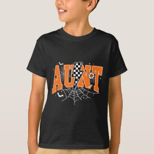 T-shirt Boulon de foudre de la tante rétro Halloween Spide