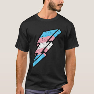 T-shirt Boulon de foudre transexuel de la Fierté Doute Tra