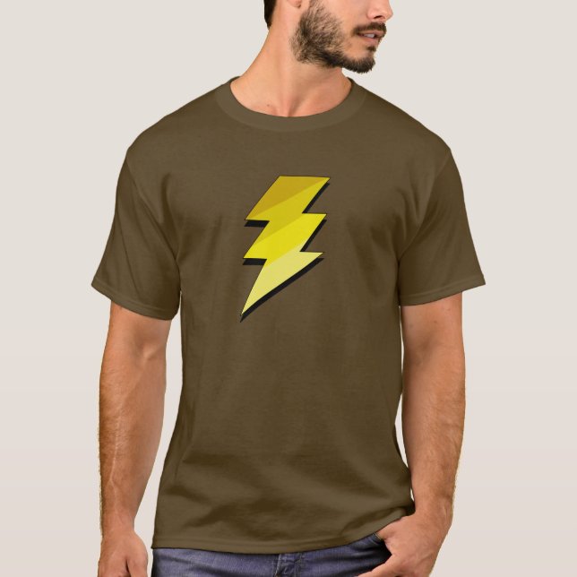 T-shirt Boulon de tonnerre de foudre (Devant)