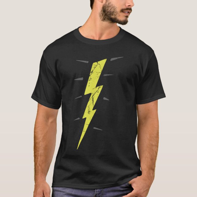 T-shirt Boulon d'éclairage rétro (Devant)