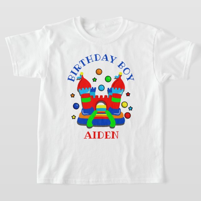 T-shirt bounce house anniversaire garçon chemise (Poser)