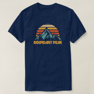 T-shirt Boundary Peak Nevada Retro Turquoise