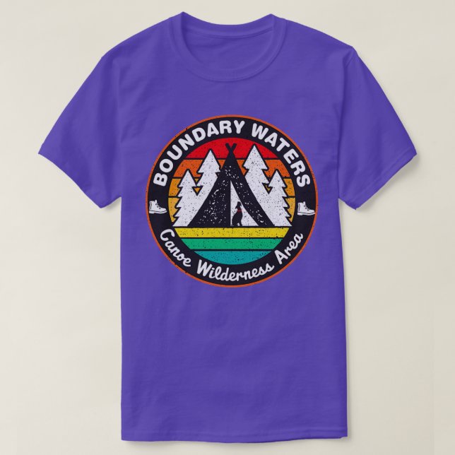 T-shirt Boundary Waters Canoe Area Wilderness LLLL (Design devant)