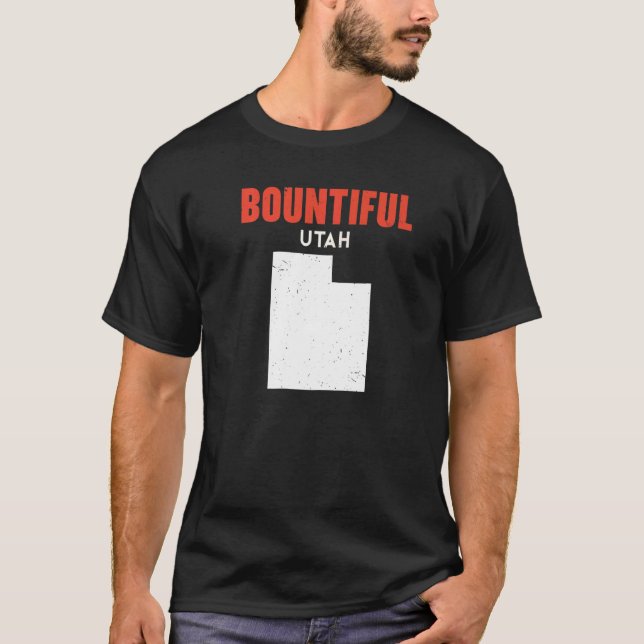 T-shirt Bountih USA State America Voyage Utahan (Devant)