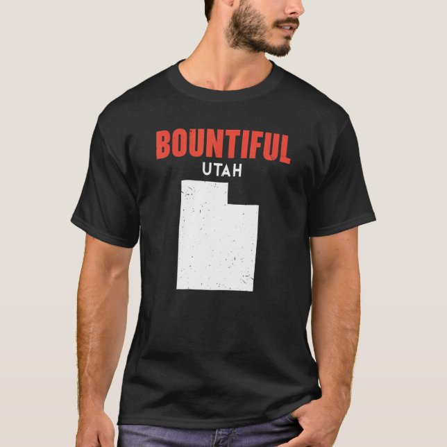 T-shirt Bountih USA State America Voyage Utahan (Devant)