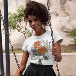 T-shirt Bouquet crâne