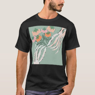 T-shirt Bouquet de citrouilles squelettes Halloween     
