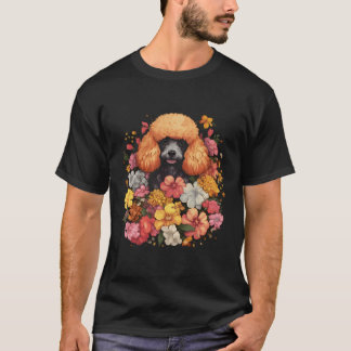 T-shirt Bouquet de fleur de caniche