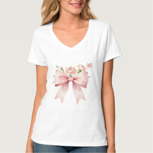 T-shirt Bouquet de Œillets Doux avec Ruban