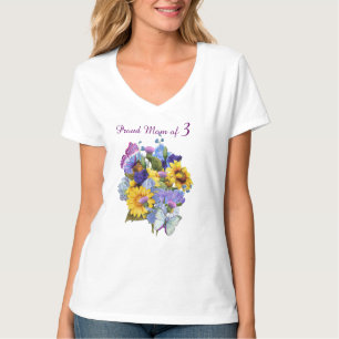 T-shirt Bouquet de papillon pour maman