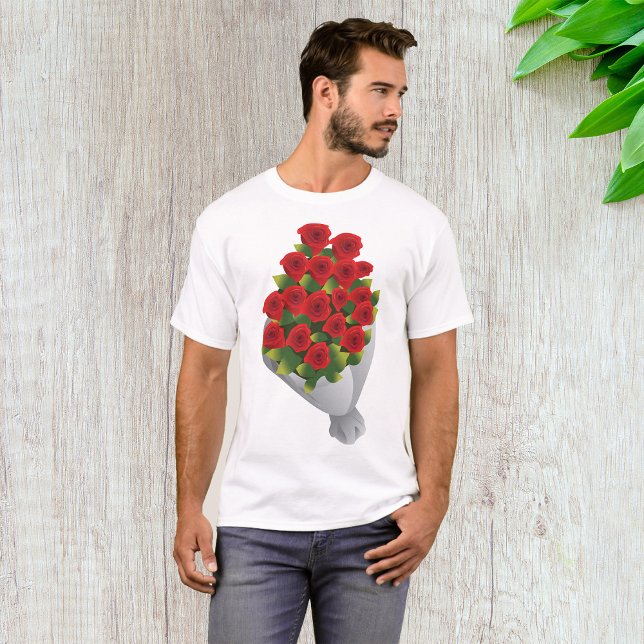 T-shirt Bouquet De Roses Rouges (Créateur téléchargé)