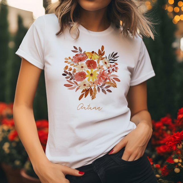 T-shirt Bouquet floral d'automne (Créateur téléchargé)