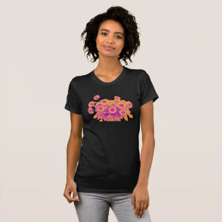 T-shirt Bouquet Golden Bloom - Style Thread-Art
