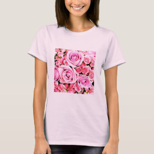 T-shirt Bouquet rose