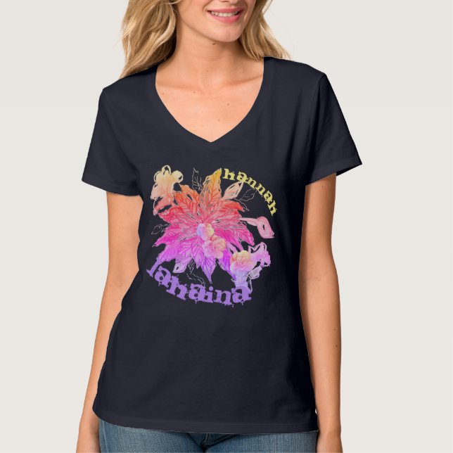 T-shirt Bouquet tropical (Devant)
