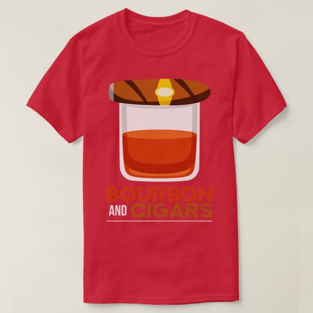 T-shirt Bourbon Et Cigares (Design devant)