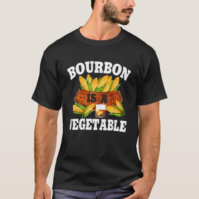 T-shirt Bourbon Is A Vegetable  Bourbon Whiskey Drinker Al (Devant)