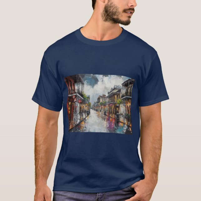 T-shirt Bourbon Street Nouvelle-Orléans (Devant)