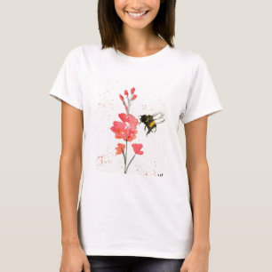 T-shirt Bourdon et fleur
